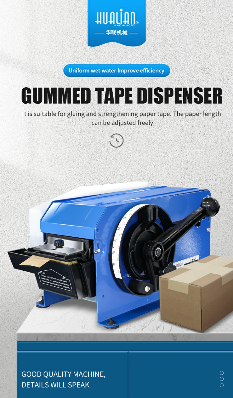 Manual Water Activated Gum Kraft Paper Tape Dispenser FX800 from China